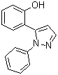 2-(1-苯基-1H-吡唑-5-基)苯酚分子结构 (CAS 42089-79-2)