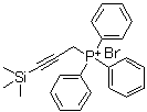 Triphenyl(3-trimethylsilylprop-2-ynyl)phosphonium bromide molecular structure (CAS 42134-49-6)