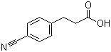 structure of CAS# 42287-94-5, 3-(4-Cyanophenyl)propanoic acid