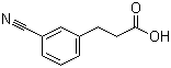 structure of CAS# 42287-97-8, 3-Cyanobenzenepropanoic acid