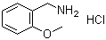 structure of CAS# 42365-52-6, 2-Methoxybenzenemethanamine hydrochloride
