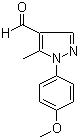 1-(4-Methoxyphenyl)-5-methyl-1H-pyrazole-4-carboxaldehyde molecular structure (CAS 423768-44-9)