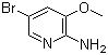2-氨基-3-甲氧基-5-溴吡啶分子结构 (CAS 42409-58-5)
