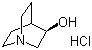 structure of CAS# 42437-96-7, (R)-3-Quinuclidinol hydrochloride;(R)-(-)-3-Hydroxyguinuclidine hydrochloride; 1-Azabicyclo[2.2.2]octane-3-one hydrochloride