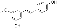 structure of CAS# 42438-89-1, Pinostilbene;trans-Pinostilbene; 3,4'-Dihydroxy-5-methoxy-trans-stilbene; 3-[(1E)-2-(4-Hydroxyphenyl)ethenyl]-5-methoxyphenol