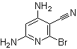 结构式 CAS# 42530-03-0, 2-溴-3-氰基-4,6-二氨基吡啶