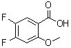 4,5-Difluoro-2-methoxybenzoic acid molecular structure (CAS 425702-18-7)