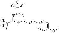 2,4-Bis(trichloromethyl)-6-(4-methoxystyryl)-1,3,5-triazine molecular structure (CAS 42573-57-9)