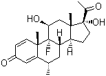 结构式 CAS# 426-13-1, 氟米龙