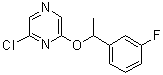2-Chloro-6-[1-(3-fluorophenyl)ethoxy]pyrazine molecular structure (CAS 426829-21-2)
