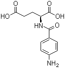 结构式 CAS# 4271-30-1, N-(4-氨基苯甲酰)-L-谷氨酸