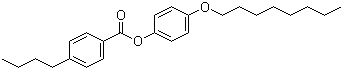 4-正丁基苯甲酸 4-辛氧基苯酯分子结构 (CAS 42815-59-8)