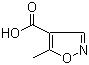 结构式 CAS# 42831-50-5, 5-甲基异恶唑-4-甲酸; 5-甲基异噁唑-4-甲酸