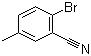 structure of CAS# 42872-83-3, 2-Bromo-5-methylbenzonitrile;6-Bromo-m-tolunitrile