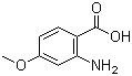 2-氨基-4-甲氧基苯甲酸分子结构 (CAS 4294-95-5)