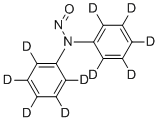 结构式 CAS# 42952-91-0, N-亚硝基二苯胺-d10