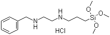 N-Benzyl-N'-[3-(trimethoxysilyl)propyl]ethylenediamine monohydrochloride  molecular structure (CAS 42965-91-3)