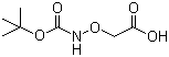 N-叔丁氧羰基氨基氧乙酸分子结构 (CAS 42989-85-5)