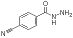structure of CAS# 43038-36-4, 4-Cyanobenzohydrazide;4-Cyanobenzoic acid hydrazide; 4-Cyanobenzoic hydrazide; 4-Cyanobenzoylhydrazine; p-Cyanobenzoic acid hydrazide; p-Cyanobenzoyl hydrazide
