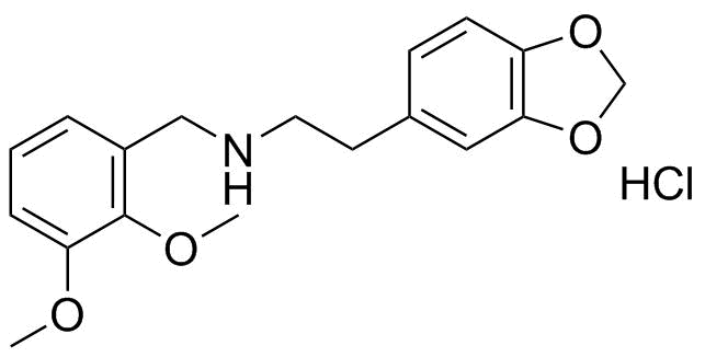2-(Benzo[D][1,3]dioxol-5-YL)-N-(2,3-dimethoxybenzyl)ethan-1-amine hydrochloride molecular structure (CAS 430433-40-2)
