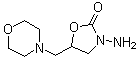 structure of CAS# 43056-63-9, 3-Amino-5-morpholinomethyl-2-oxazolidone;5-Methylmorpholino-3-amino-2-oxazolidinone; AMOZ