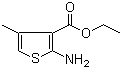 Ethyl 2-amino-4-methyl-3-thiophenecarboxylate molecular structure (CAS 43088-42-2)