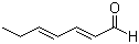 trans,trans-2,4-Heptadienal molecular structure (CAS 4313-03-5)