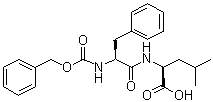N-苄氧羰基-L-苯丙氨酰-L-亮氨酸分子结构 (CAS 4313-73-9)