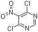 structure of CAS# 4316-93-2, 4,6-Dichloro-5-nitropyrimidine