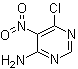 structure of CAS# 4316-94-3, 6-Chloro-5-nitro-4-pyrimidinamine;4-Amino-5-nitro-6-chloropyrimidine; 4-Amino-6-chloro-5-nitropyrimidine; 4-Chloro-5-nitro-6-pyrimidinylamine; 6-Chloro-5-nitropyrimidin-4-amine; NSC 401941