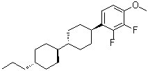 2,3-Difluoro-1-methoxy-4-[(trans,trans)-4'-propyl[1,1'-bicyclohexyl]-4-yl]benzene molecular structure (CAS 431947-34-1)