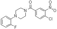 (4-氯-3-硝基苯基)[4-(2-氟苯基)-1-哌嗪基]甲酮分子结构 (CAS 432020-20-7)