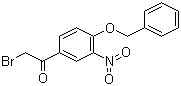 structure of CAS# 43229-01-2, 2-Bromo-4'-Benzyloxy-3'-nitroacetophenone;2-Bromo-1-[3-nitro-4-(phenylmethoxy)phenyl]-ethanone