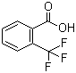 structure of CAS# 433-97-6, 2-(Trifluoromethyl)benzoic acid;alpha,alpha,alpha-Trifluoro-o-toluic acid; 2-Carboxybenzotrifluoride