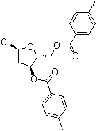 2-Deoxy-alpha-D-erythropentofuranosyl chloride 3,5-bis(4-methylbenzoate) molecular structure (CAS 4330-21-6)
