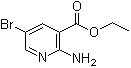 2-氨基-5-溴烟酸乙酯分子结构 (CAS 433226-06-3)