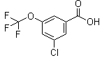结构式 CAS# 433926-46-6, 3-氯-5-(三氟甲氧基)苯甲酸