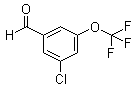 structure of CAS# 433926-48-8, 3-Chloro-5-trifluoromethoxybenzaldehyde