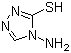4-Amino-4H-1,2,4-triazole-3-thiol molecular structure (CAS 4343-75-3)
