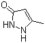 3-甲基-3-吡唑啉-5-酮分子结构 (CAS 4344-87-0)