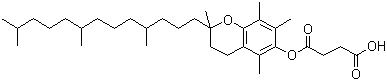 维生素 E 琥珀酸酯分子结构 (CAS 4345-03-3)