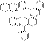 structure of CAS# 435293-93-9, Tris[1-phenylisoquinoline-C2,N]iridium(III);iridium(3+) 1-phenylisoquinoline
