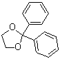 2,2-二苯基-1,3-二氧杂环戊烷分子结构 (CAS 4359-34-6)