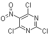2,4,6-Trichloro-5-nitropyrimidine molecular structure (CAS 4359-87-9)
