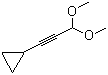(3,3-二甲氧基-1-丙炔基)环丙烷分子结构 (CAS 436097-28-8)