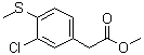 3-Chloro-4-(methylthio)benzeneacetic acid methyl ester molecular structure (CAS 436141-65-0)