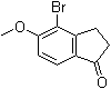 结构式 CAS# 436803-36-0, 4-溴-5-甲氧基-1-茚满酮