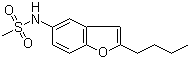 2-Butyl-5-[methanesulfonamido]benzofuran molecular structure (CAS 437652-07-8)