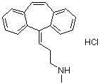去甲环苯扎林盐酸盐分子结构 (CAS 438-59-5)