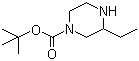 structure of CAS# 438049-35-5, N-Boc-3-Ethylpiperazine